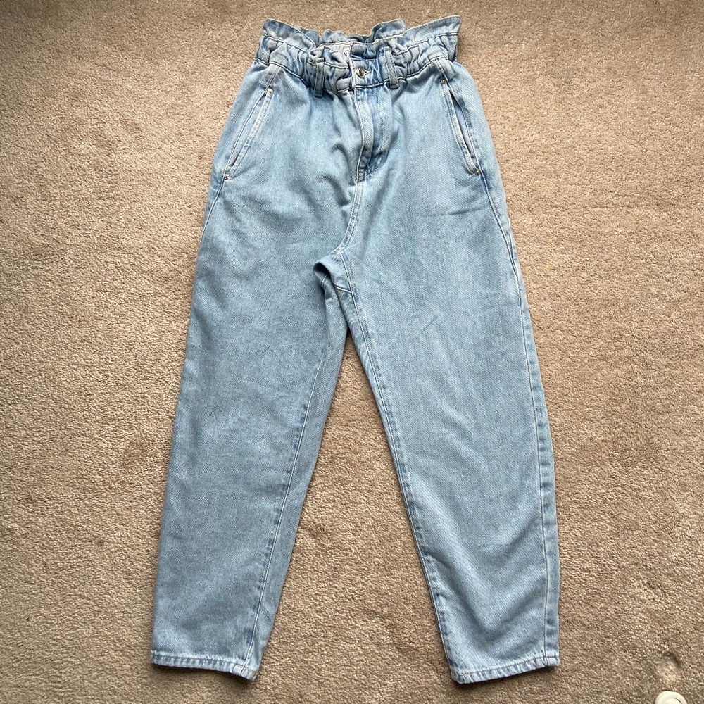 Zara High Waisted Mom Jeans